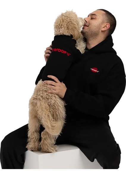 I Woof U Human Hoodie Black fiyatları