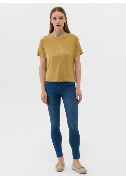 Yüksek Bel Dar Paça Skinny Fit Indigo Kadın Denim Pantolon Repto-D.ındıgo
