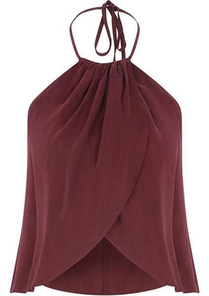 Mui Modal Top Red Plum