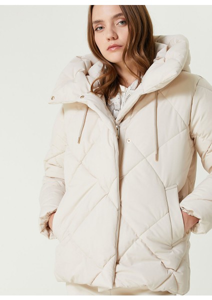 Kapitone Taş Kadın Basic Mont 1093683