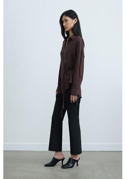 Siyah Janet Flare Pantolon