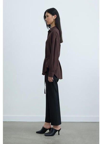 Siyah Janet Flare Pantolon