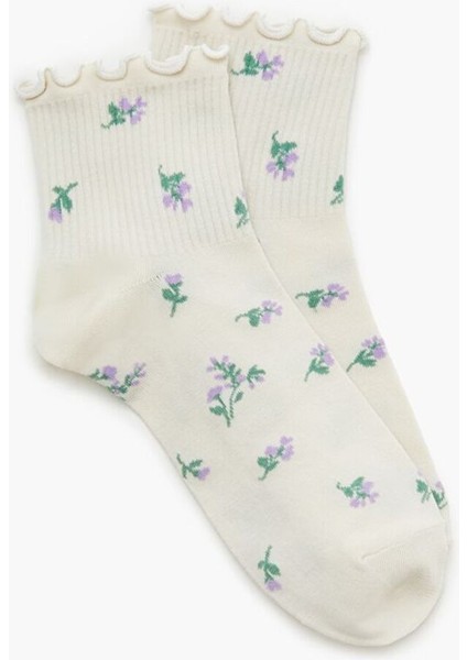 Çiçek Desenli Çorap fiyatları