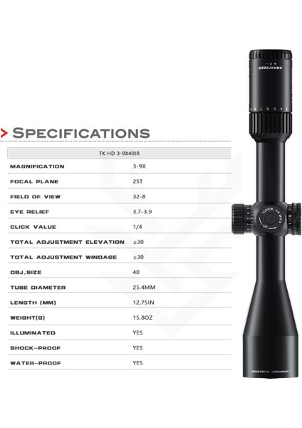 Swampdeer Td Hd 3-9X40 Ir Tüfek Dürbünü indirimleri