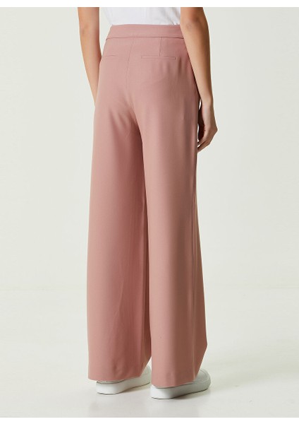 Normal Bel Basic Pudra Kadın Pantolon 1087415