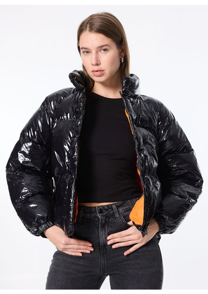 Siyah Kadın Relaxed Mont W242637001 Black Dış Giyim
