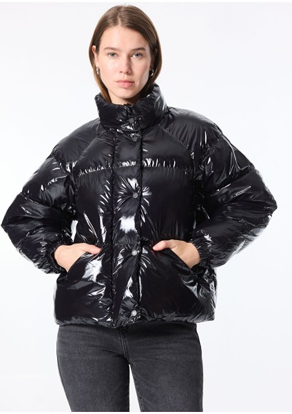 Siyah Kadın Relaxed Mont W242637001 Black Dış Giyim modelleri