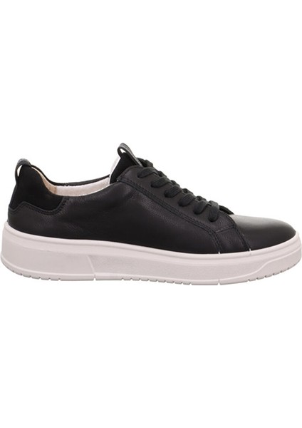 Siyah Kadın Deri Sneaker 2-000249-0100