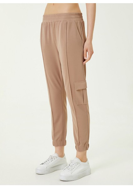 Vizon Kadın Lastikli Paça Normal Bel Jogger Pantolon 1087396
