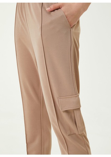 Vizon Kadın Lastikli Paça Normal Bel Jogger Pantolon 1087396