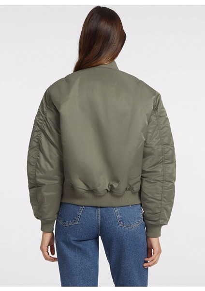 Bomber Desenli Haki Kadın Ceket Gj Bomber Jkt - Recy Nylon Satın 16 fırsatları