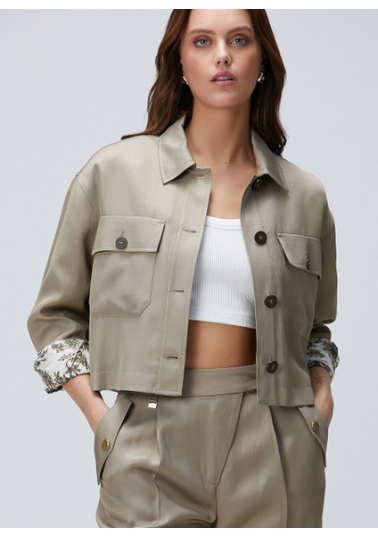 Haki Kadın Regular Fit Ceket 1094195