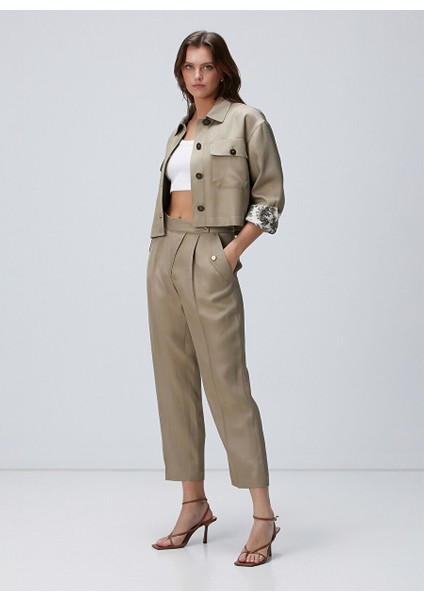 Haki Kadın Regular Fit Ceket 1094195