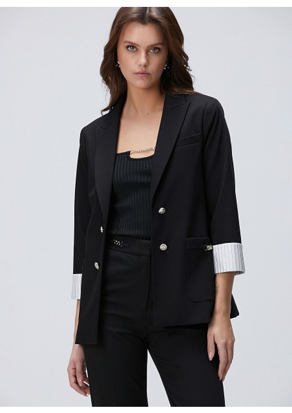 Siyah Kadın Regular Fit Ceket 1094210