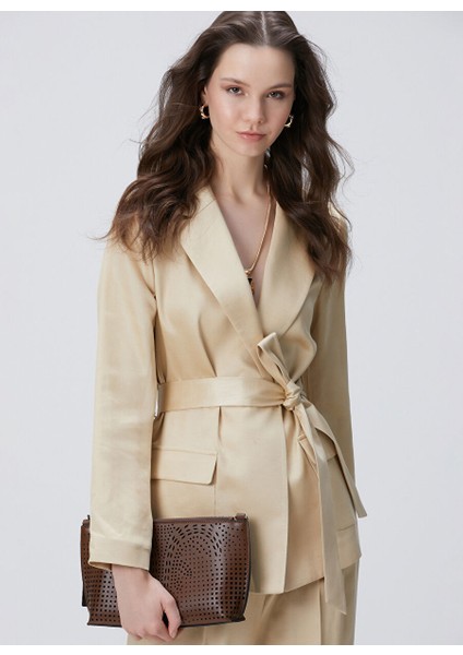 Bej Kadın Regular Fit Ceket 1094040
