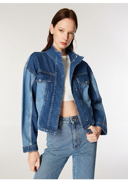 Mavi Kadın Ceket Rahat Blok Denim Ceket M4WL-CKT-1080 fırsatları