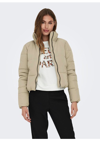 Açık Kahve Kadın Mont Onldolly Short Puffer Jacket Otw No modelleri
