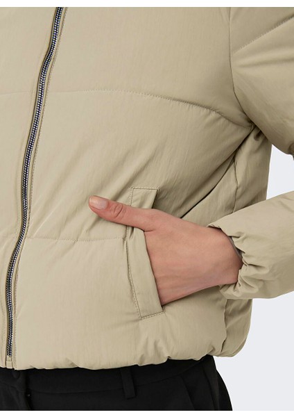 Açık Kahve Kadın Mont Onldolly Short Puffer Jacket Otw No fırsatları