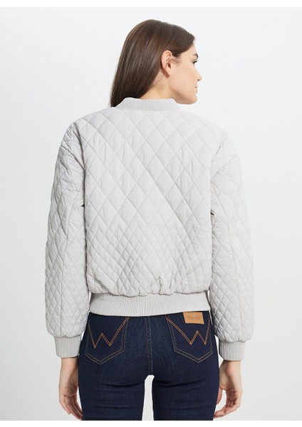 Gri Kadın Bomber Relaxed Mont W242741035 Gray Dış Giyim indirimleri