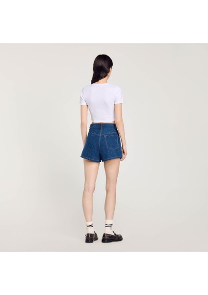 Asimetrik Kesim Crop T-Shirt indirimleri