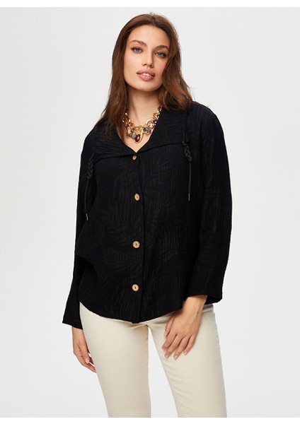 Siyah Kadın Comfort Fit Ceket US25CKT013 modelleri