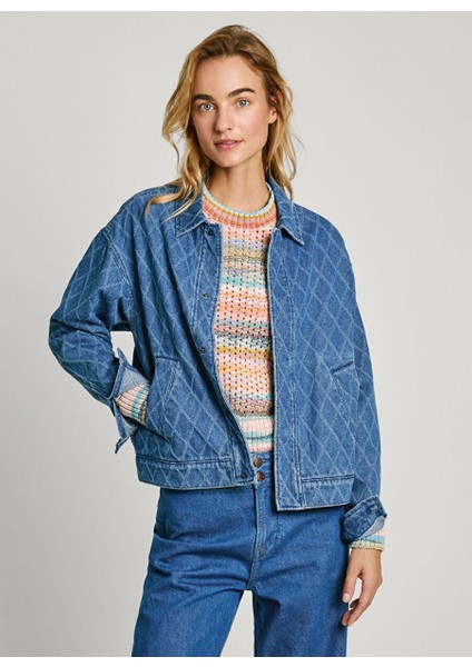 Mavi Kadın Ceket Normal Desenli Denim Ceket PL402414 fiyatları