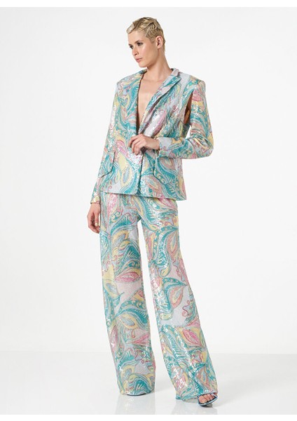 Çok Renkli Kadın Blazer Como