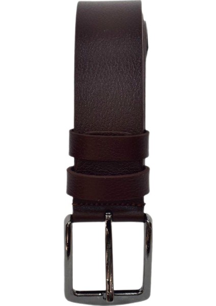 Erkek Kahverengi Hakiki Deri Kemer Jeans Için DYN12530-2 modelleri