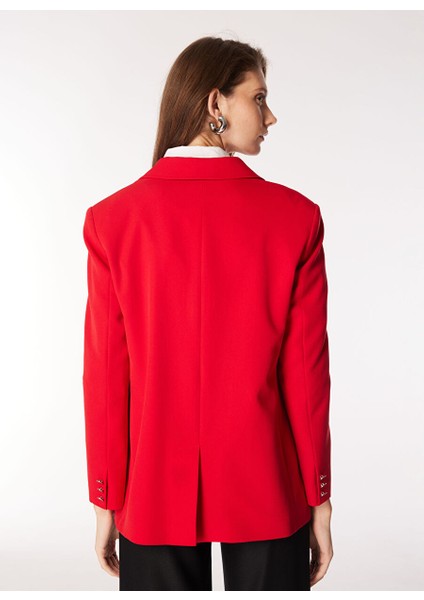 Kırmızı Kadın Basic Blazer F4WL-CKT0254