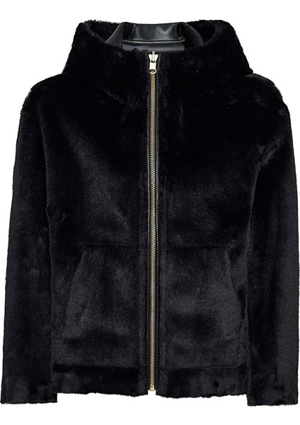 Gardena Kadın Siyah Çift Taraflı Teddy Mont 24WGD5241FF