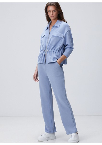 Açık Mavi Kadın Regular Fit Ceket 1094248