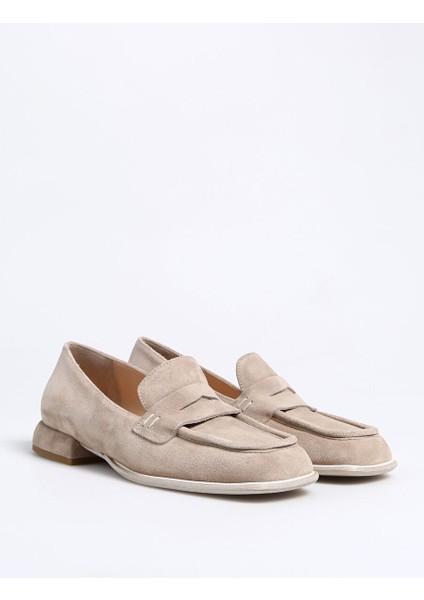 Bej Kadın Süet Loafer 8760 fiyatları