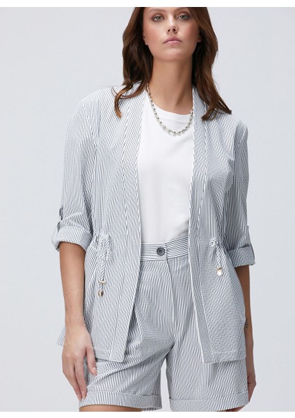 Lacivert Kadın Regular Fit Ceket 1094927