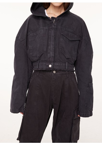 Siyah Kadın Denim Ceket A0512 indirimleri