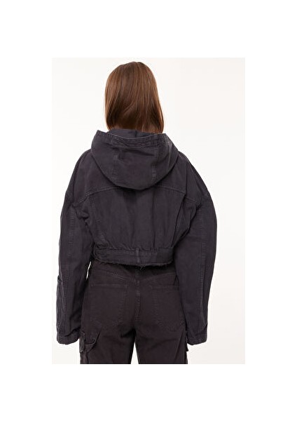 Siyah Kadın Denim Ceket A0512