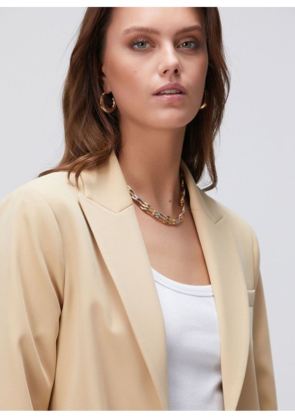 Bej Kadın Regular Fit Ceket 1094210