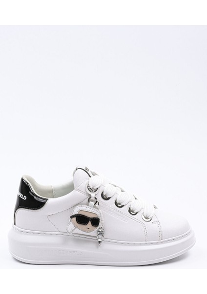Beyaz Kadın Deri Sneaker KL62576T