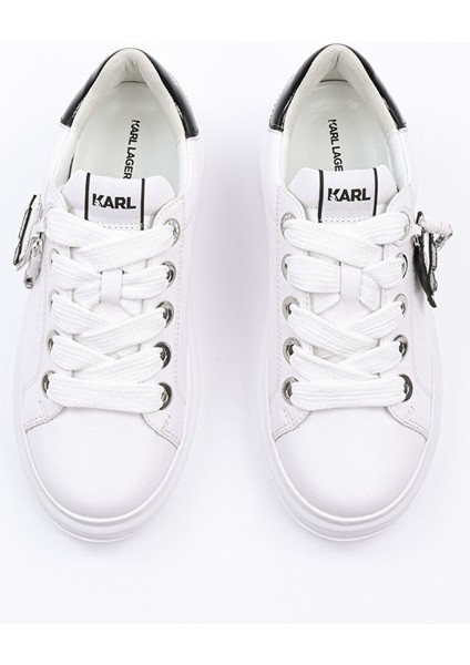 Beyaz Kadın Deri Sneaker KL62576T modelleri