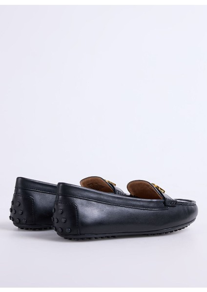Siyah Kadın Deri Loafer 802925635001 modelleri