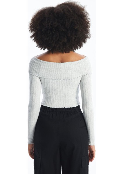 Xsıde Straplez Düz Uzun Kollu Crop Kadın Bluz fırsatları