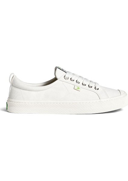 100103W01W-OCA Low Canvas Kırık Beyaz Kanvas Kadın Günlük Spor Ayakkabı
