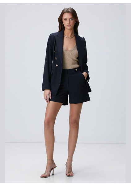 Lacivert Kadın Regular Fit Ceket 1094925