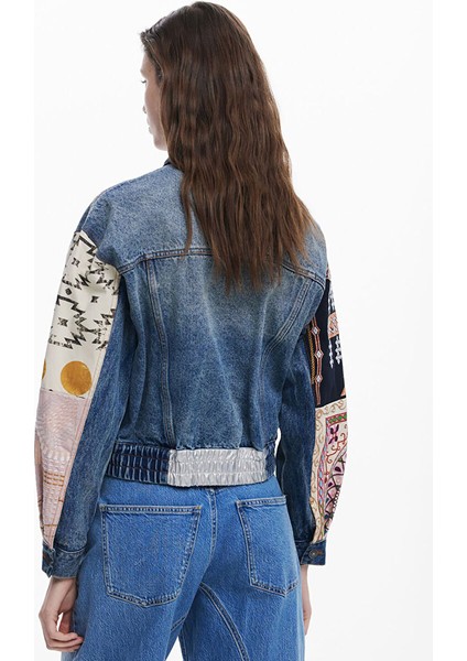 Mavi Kadın Normal Desenli Denim Ceket 25SWED59 fırsatları