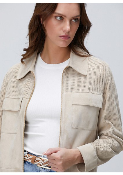 Gri Kadın Regular Fit Mont 1093875
