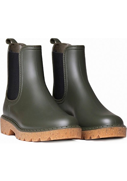 Kadın Bot (Yağmur ) Cali Toni Pons Rain Ankle Boot In Khaki (Caqui)