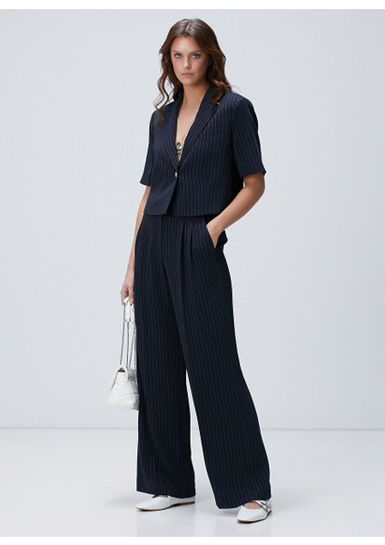Lacivert Kadın Regular Fit Ceket 1094035