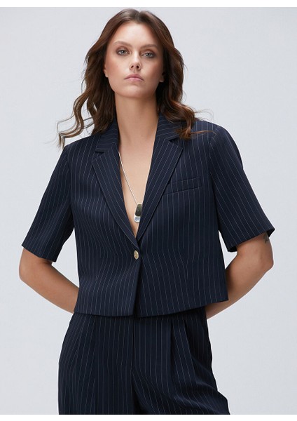 Lacivert Kadın Regular Fit Ceket 1094035