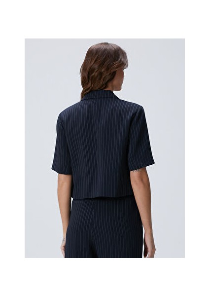 Lacivert Kadın Regular Fit Ceket 1094035