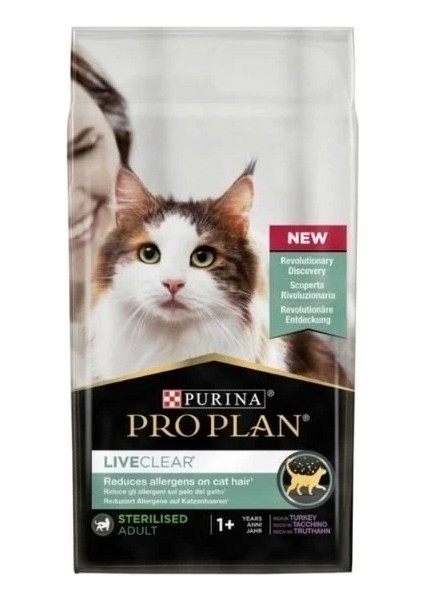 Pro Plan Liveclear Hindili Kısırlaştırılmış Yetişkin Kedi Maması 7 kg