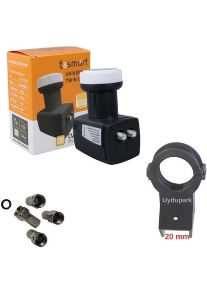 Tsmart 2'li Çiftli Twin Lnb+Lnb Plastiği